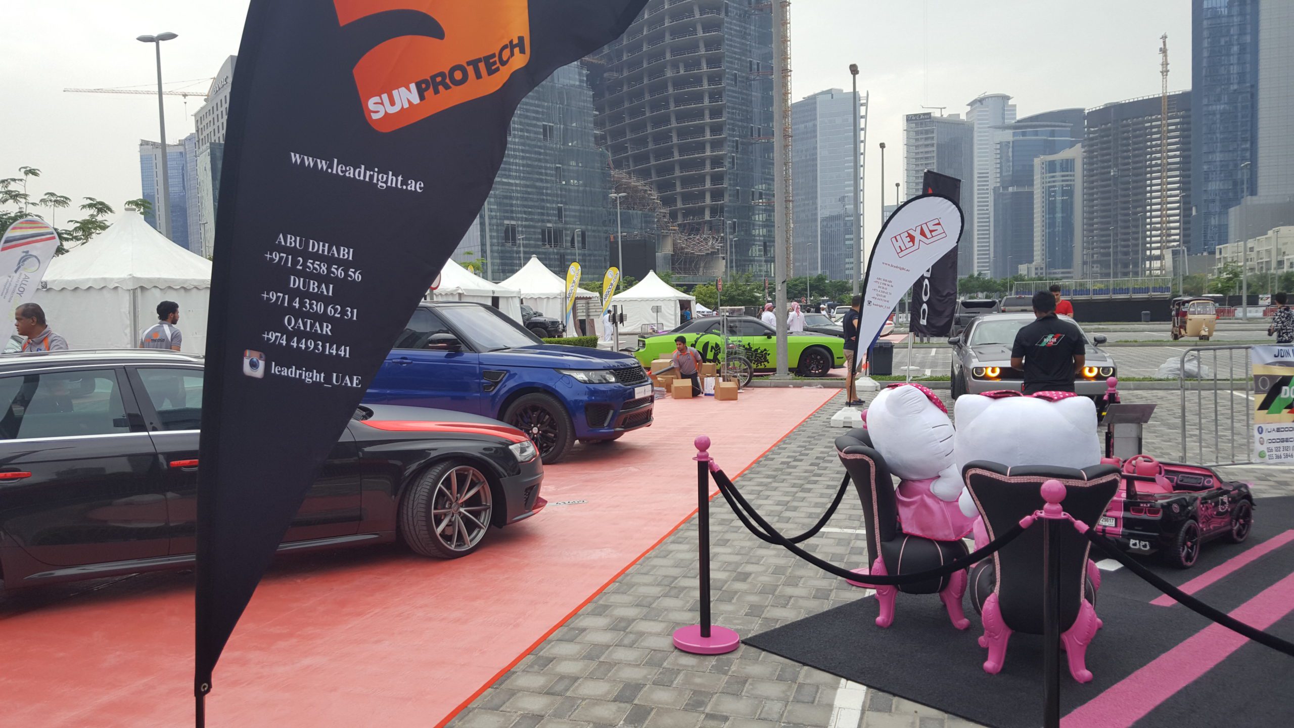 Rope and poles - Gulf car festival 